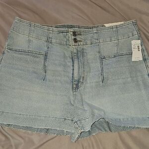 M. Jeans By Maurices High-Waisted Jean Shorts with Frayed Hem